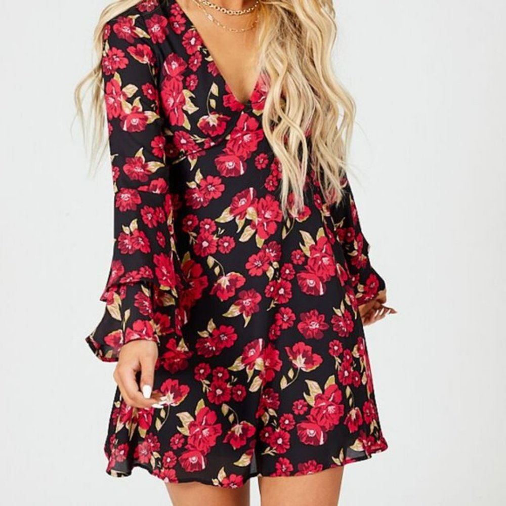 Floral Altar’d State Long Sleeve Dress